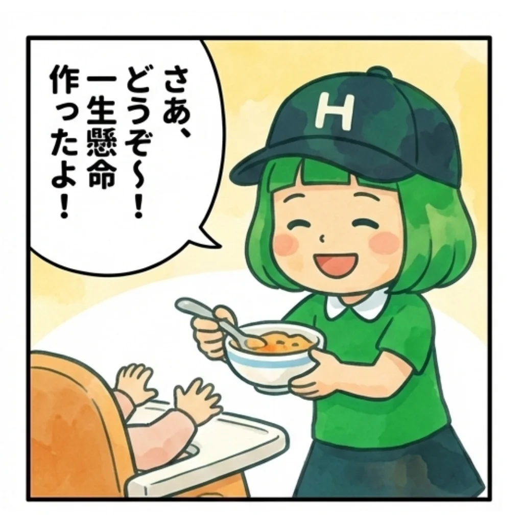 ハグムンの育児あるある4コマ漫画
